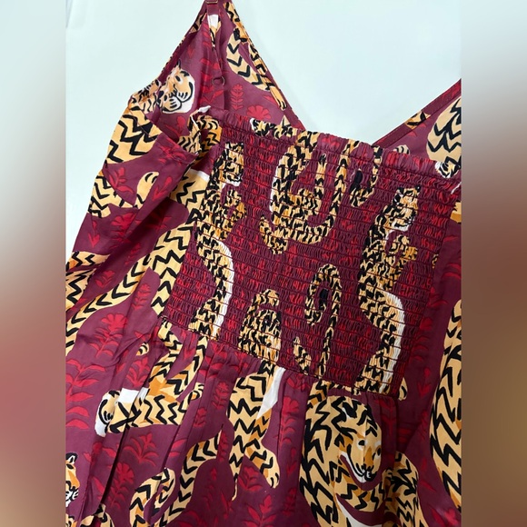 PrintFresh Twisted Tiger - Eco Satin Chic To Sleep Nightie - Merlot - Picture 6 of 9